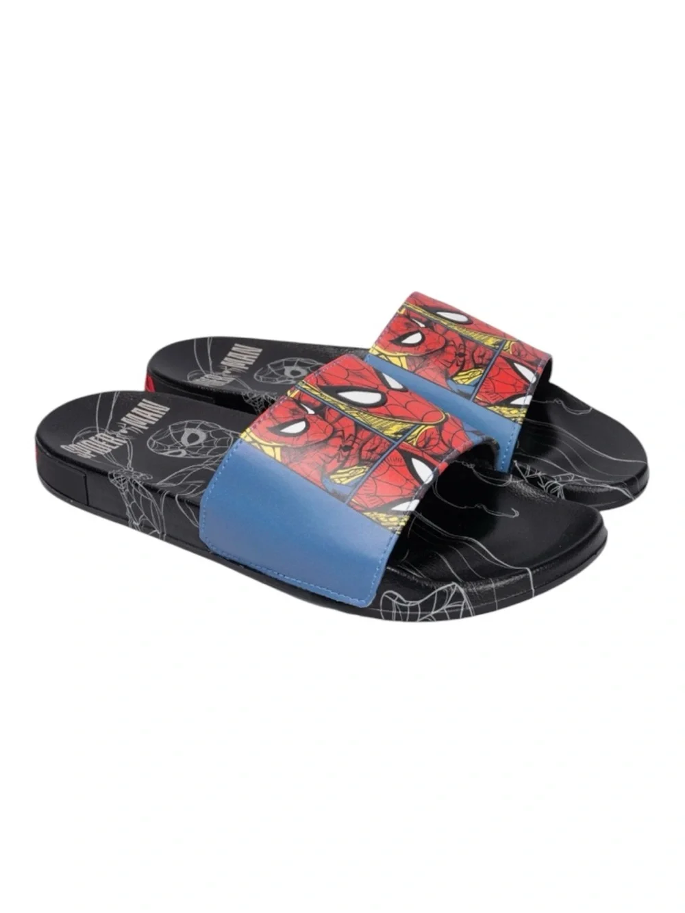 NEW! Spider-Man Comfort Slides Men's Size 12